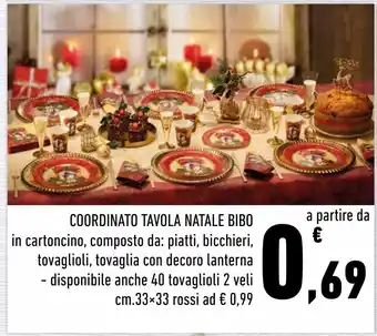 Conad Coordinato tavola natale bibo offerta