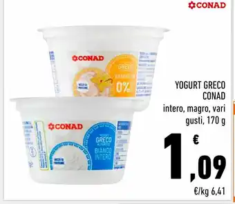 Conad Yogurt greco conad offerta