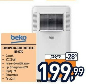 Unieuro Beko BP207C 0,8 L 65 DB Bianco offerta