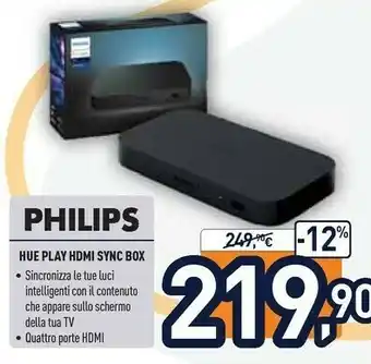 Unieuro Philips Hue Play Hdmi Sync Box offerta