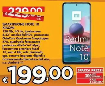 Bennet Xiaomi Smartphone Note 10 offerta