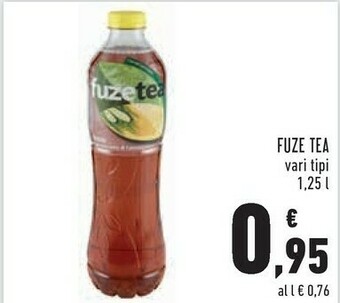 Conad Fuze tea Pesca Con Una Nota Di Rosa 1250 G(ml) offerta