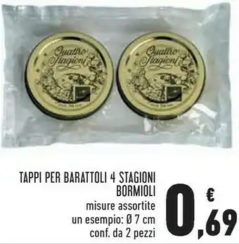 Conad Superstore Bormioli Rocco Tappi Per Barattoli 4 Stagioni offerta