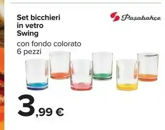 Carrefour Pasabahce Set Bicchieri In Vetro offerta
