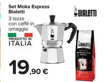 Carrefour Bialetti Set Moka Express offerta