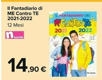 Carrefour 3 nobili Il Fantadiario Di Me Contro Te 2021-2022 offerta