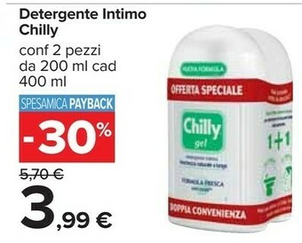 Carrefour Chilly Detergente Intimo offerta