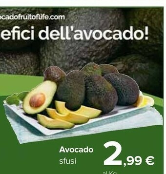 Carrefour Avocado Sfusi offerta