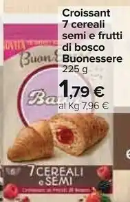 Carrefour Bauli Croissant 7 Cereali Semi E Frutti Di Bosco Buonessere offerta