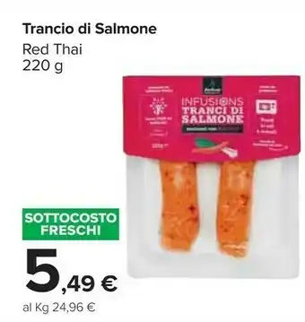 Carrefour Trancio Di Salmone Red Thai offerta