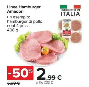 Carrefour Fileni Linea Hamburger offerta