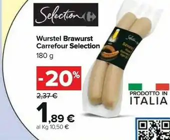 Carrefour Carrefour Wurstel Brawurst Selection 180 G offerta