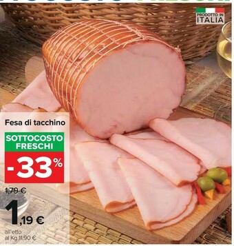 Carrefour Fesa Di Tacchino offerta