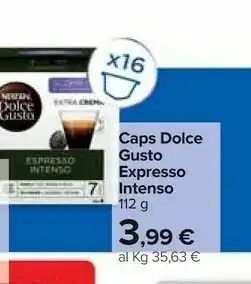 Carrefour Nescafé Caps Dolce Gusto Expresso Intenso offerta