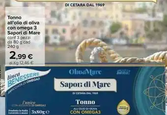 Carrefour Sapori di mare Tonno All'Olio Di Oliva offerta