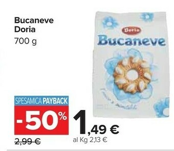 Carrefour Doria Bucaneve 700 G(ml) offerta