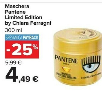 Carrefour Pantene Maschera Limited Edition By Chiara Ferragni offerta