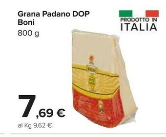 Carrefour Boni Grana Padano Dop offerta