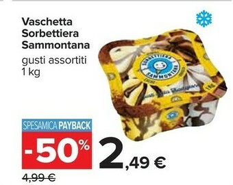 Carrefour Sammontana Vaschetta Sorbettiera offerta