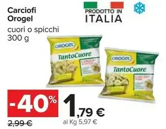 Carrefour Orogel Carciofi Fondi I Vegetali offerta