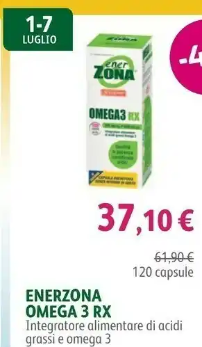 Lloyds Farmacia Enerzona Omega 3 Rx Integratore Alimentare Di Acidi Grassi E Omega 3 offerta