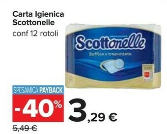 Carrefour Scottonelle Carta Igienica offerta