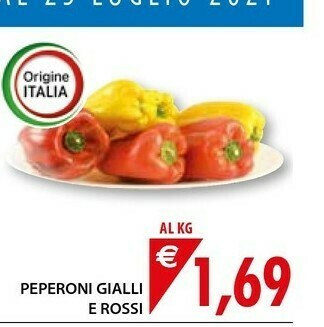 Mercatò Peperoni Gialli E Rossi offerta