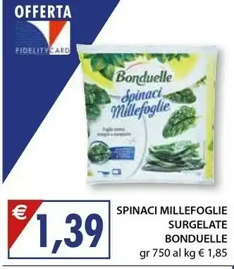 Mercatò Bonduelle Bonduelle - Spinaci Millefoglie offerta