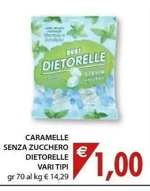Mercatò Dietorelle Dure Senza Zucchero Con Estratto Di Stevia offerta