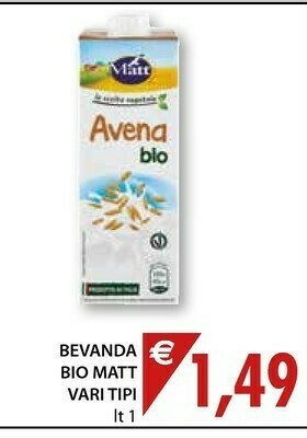 Mercatò Matt Bevanda Avena Bio offerta