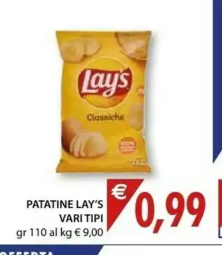 Mercatò Lay's Patatine Classiche offerta