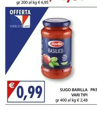 Mercatò Barilla Sugo Basilico offerta