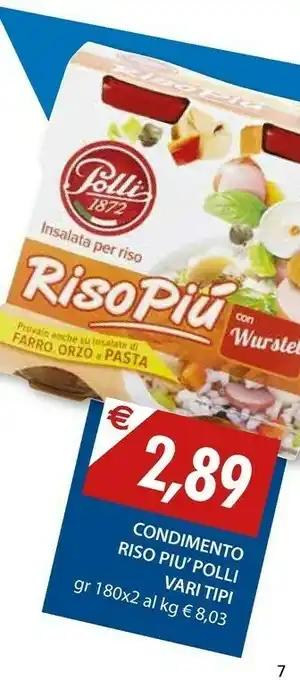 Mercatò Polli Condimento Riso Piu' offerta