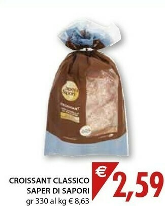 Mercatò Saper di sapori Croissant Classico offerta