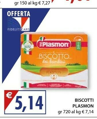 Mercatò Plasmon Biscotto 720 G(ml) offerta
