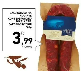Conad Superstore Salsiccia Curva Piccante Con Peperoncino Di Calabria offerta