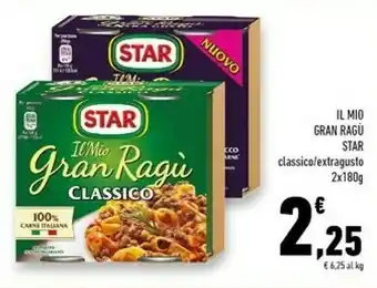 Conad Superstore Star Star - Il Mio Gran Ragù Classico 360 g(ml) offerta