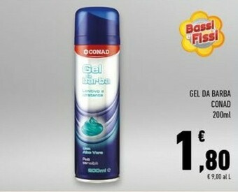 Conad Superstore Conad Gel Da Barba offerta