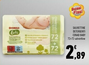 Conad Superstore Conad Salviettine Detergenti Baby offerta