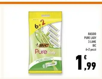 Conad Superstore Bic Rasoio Pure Lady offerta