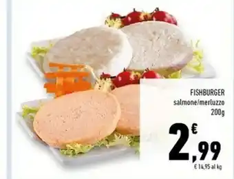 Conad Superstore Conad Fishburger Salmone/ Merluzzo offerta