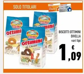 Conad Biscotti ottimini divella offerta