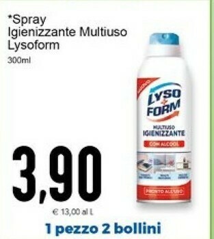 Conad Superstore Lysoform Spray Igienizzante Multiuso offerta