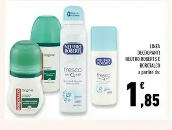 Conad Superstore Neutro Roberts Linea Deodoranti Fresco offerta