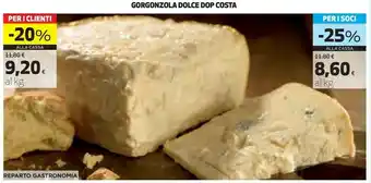 Coop Gorgonzola Dolce Dop Costa offerta