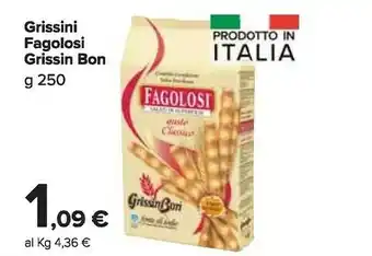 Carrefour Market Grissin bon Fagolosi Gusto Classico 250 G(ml) offerta