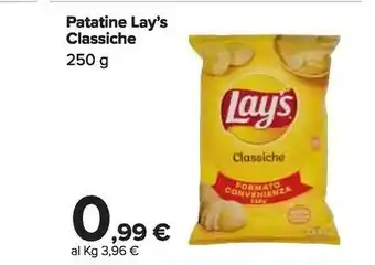 Carrefour Market Lays Patatine Classiche offerta