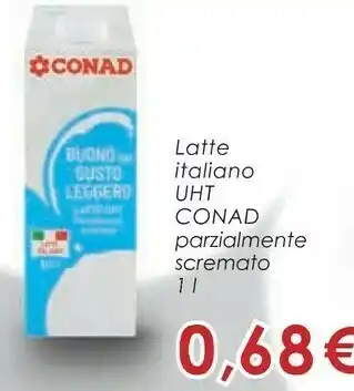 Conad City Conad - Latte Parzialmente Scremato U.H.T. 1000 G(ml) offerta