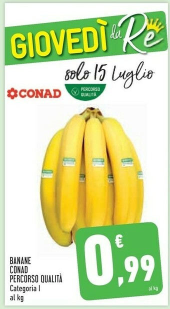 Conad City Conad Banane offerta