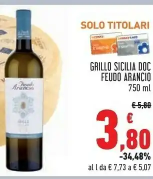 Feudo Arancio Grillo Sicilia Doc